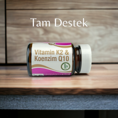 Koenzim Q10 & K2 Ubquinon & Mikroenkapsüle K2 Vitamini 30 Kapsül