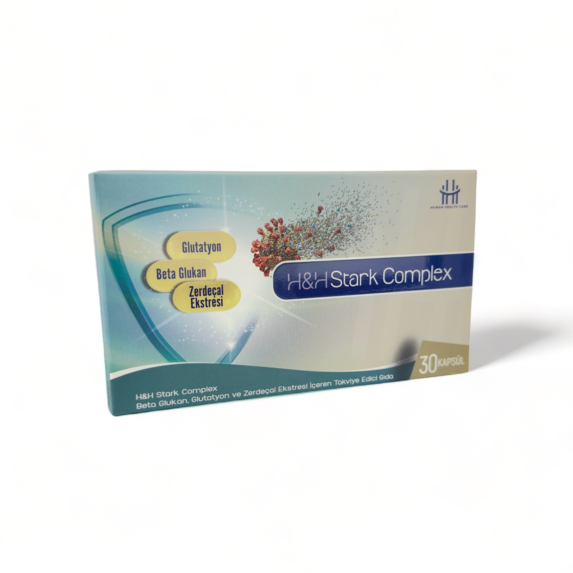 HH Care Stark Complex Beta Glukan, Glutatyon ve Zerdeçal Ekstresi 30 Kapsül