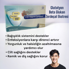 HH Care Stark Complex Beta Glukan, Glutatyon ve Zerdeçal Ekstresi 30 Kapsül