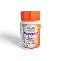Wellcare Vitamin C 1000 mg + 15 mg Çinko Çiğneme Tableti 30-60 Kapsül