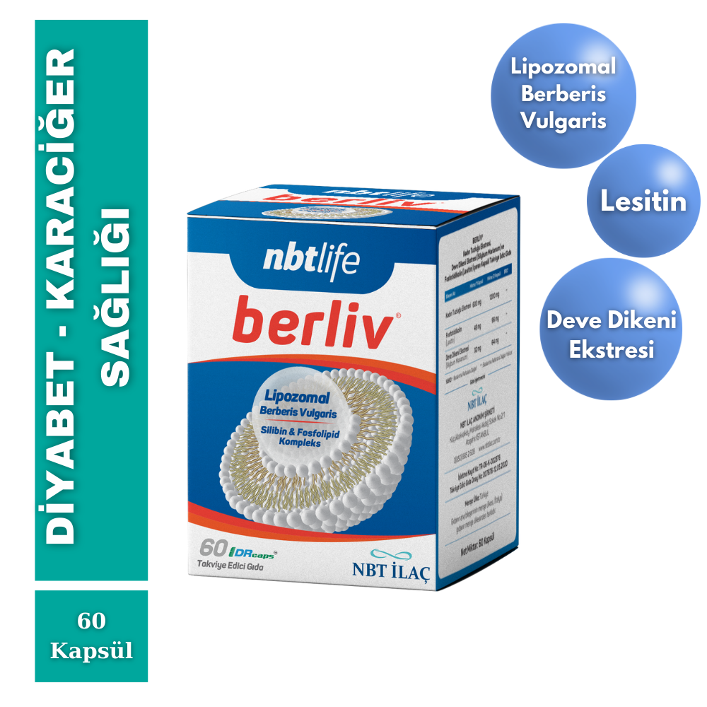 nbtlife berliv Lipozomal Berberis Vulgaris 60 Kapsül