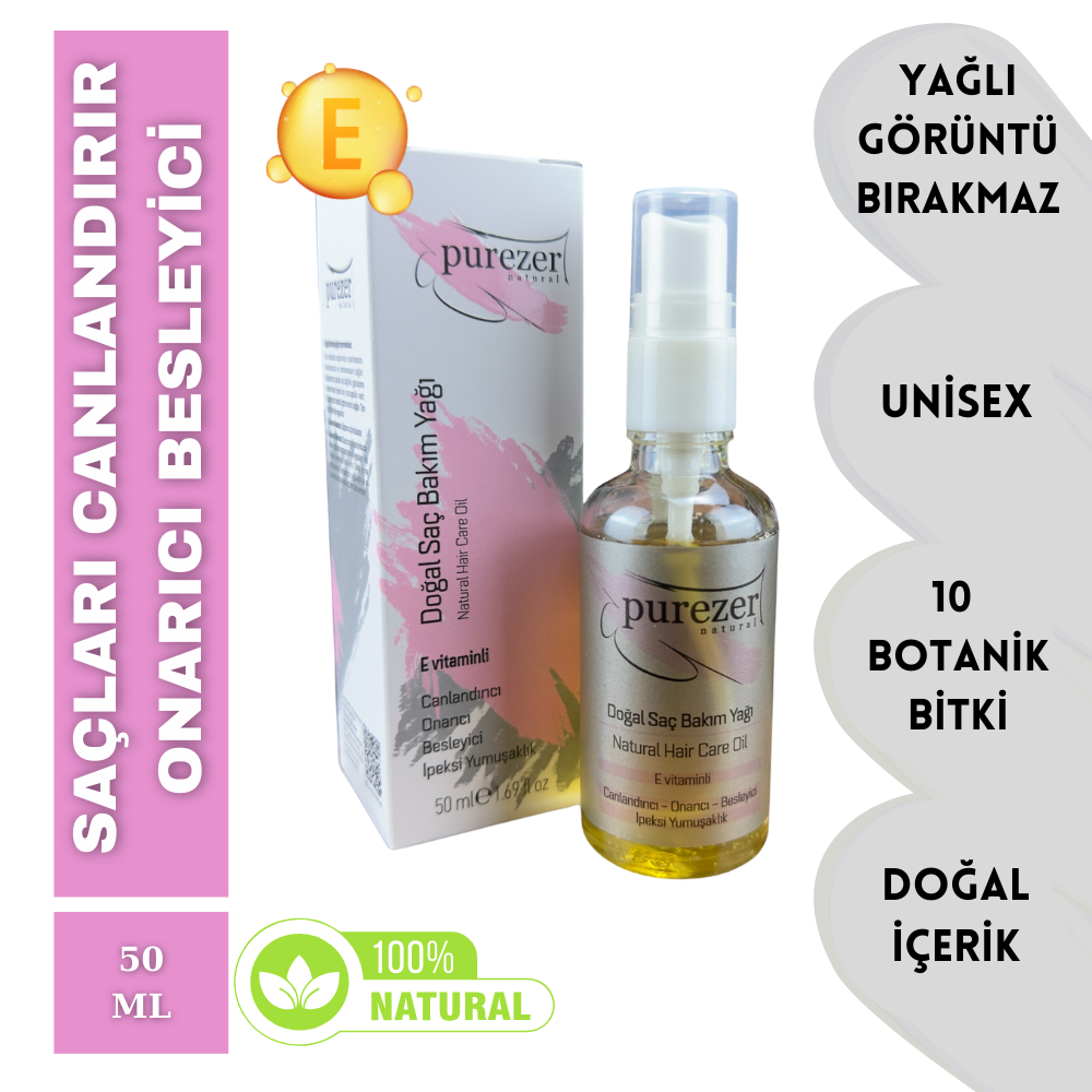 Purerzer Doğal Saç Bakım Yağı 50ml